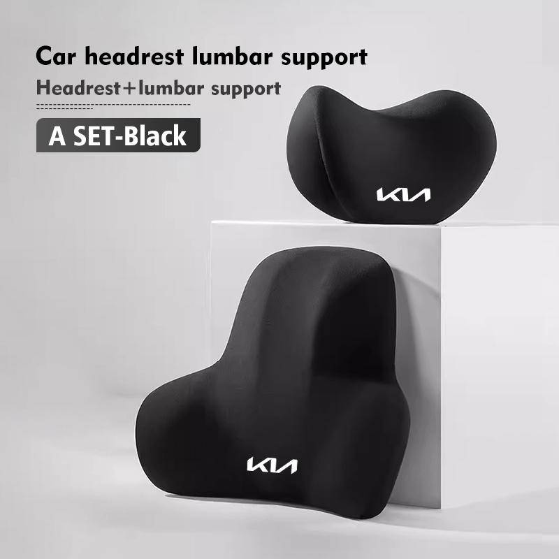 Car Seat Headrest Neck Pillow Waist Protection Backrest Cushion For KIA Ceed Sportage Rio K5 K2 Optima Cerato Venga Sedona QE3