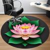 1pc Lotus Flower Chair Carpet for Office, Round Non Slip Durable Large Size Office Carpet, Suitable for Office