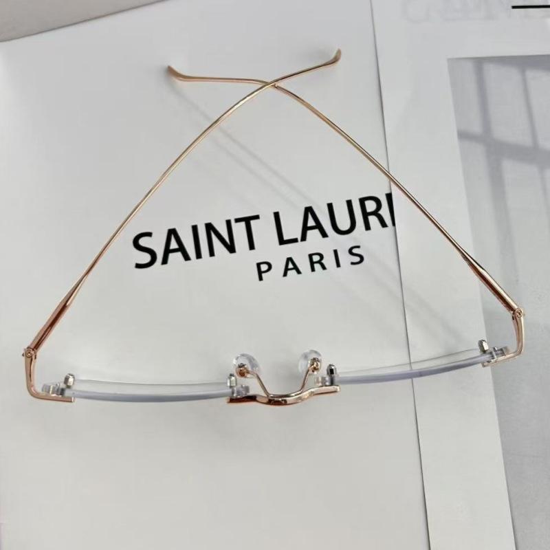 2025 Frameless Gold Wire Rim Glasses for Women & Men: High-Quality, Clear Plano, Myopia-Compatible