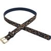 Retro thin belt women's versatile needle buckle small belt decoration simple summer leopard print belt spot needle belt