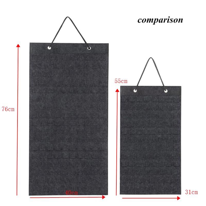 Earrings Hanging Organizer Wall Earring Holder Soft Felt Hanger For Jewelry Necklace Earring Ring Stud Display Holder