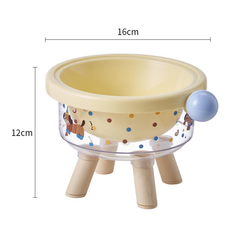 Zvýšená nerezová protiskluzová miska pro domácí mazlíčky: Provedení proti překlopení, Chrání krční páteř, Zabraňuje skvrnám od jídla na bradě