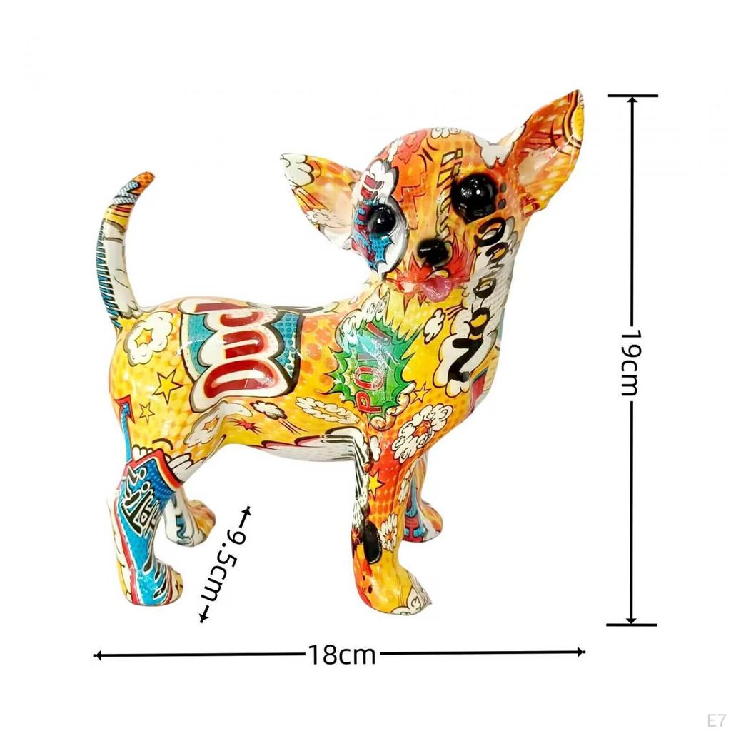 Chihuahua Resin Dog Sculpture for Home Decor
