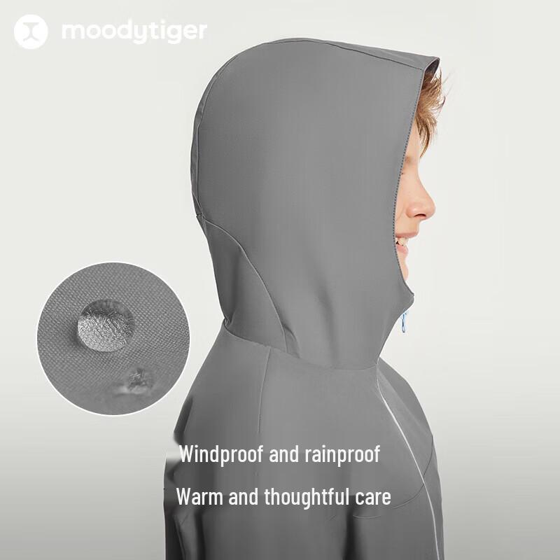 Moodytiger Kids' 3-in-1 Fleece Lined Windproof Hooded Winter Jacket