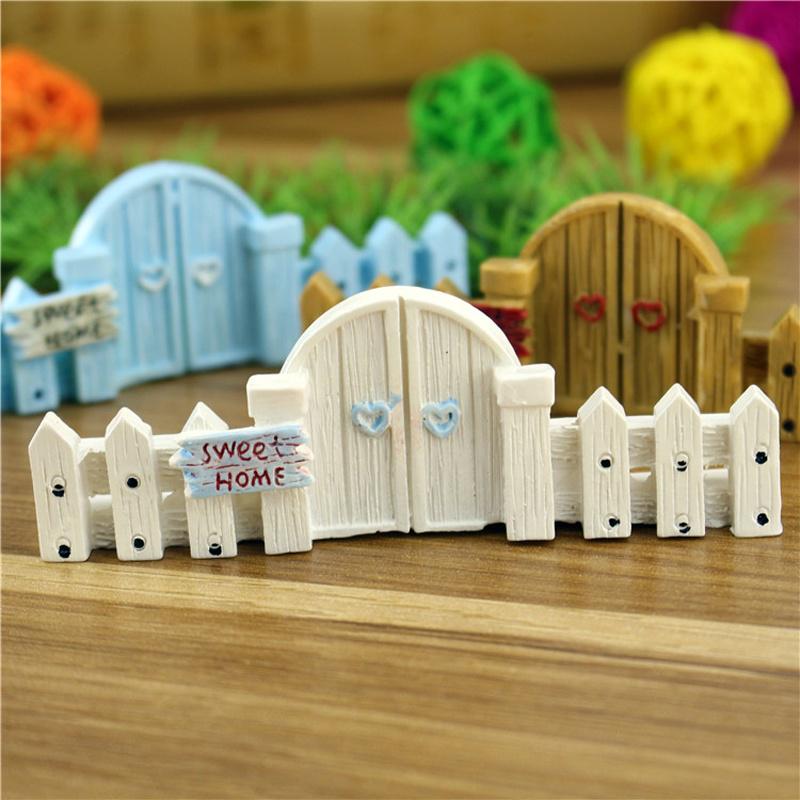 Microlandscape Fence Wood Fence DIY Resin Design Process Miniature Fairy Garden Hut Landscape
