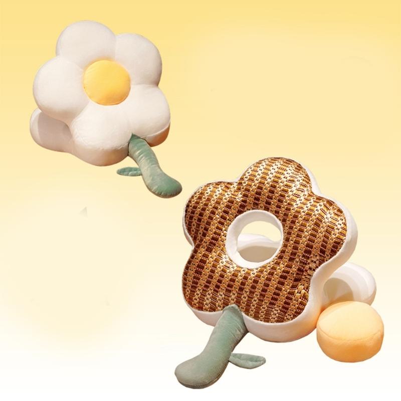 Comfortable Desk  Sleep Pillow Plush Flower Throw Pliiow for Office Workers and Students,Supportive Cushion