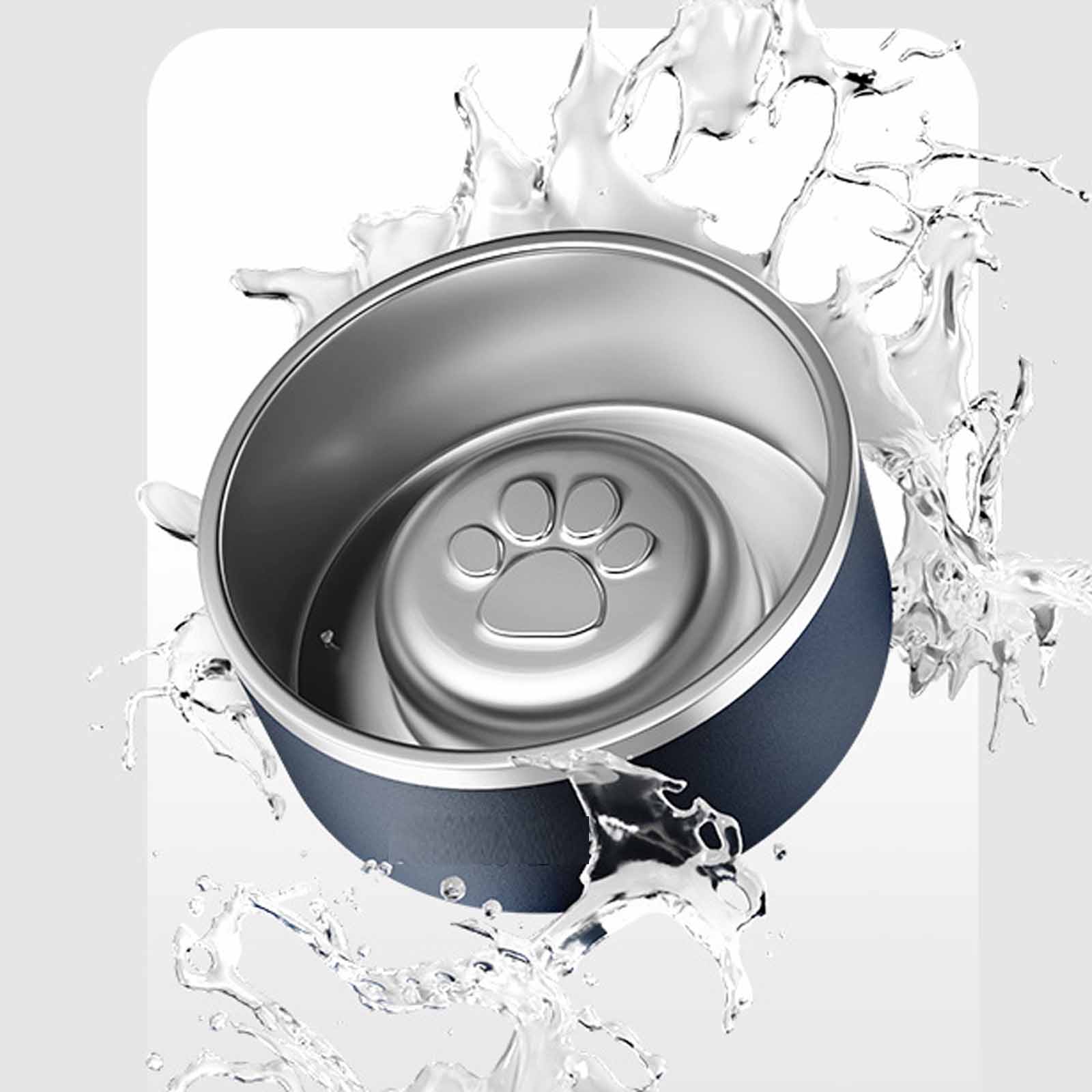 

Large Capacity Dog Feeding Bowl, -Tip & -Spill Dog Food and Water Bowl, Heavy-Duty Pet Dish for Large Dogs S чорний