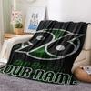 1PC Custom Name Hannover 96 Patterned Flannel Blanket Suitable For All Seasons for Home Decor Warmth and Comfort Gifts Holiday Present