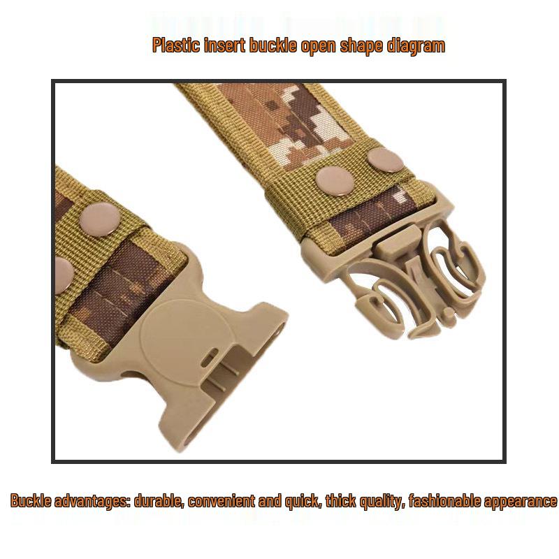 Tactical Military Training Belt with Plastic Insert & EVA Sponge Canvas
