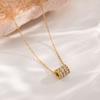 Niche Light‑Luxury Full‑Zircon Small‑Waist Titanium‑Steel Women Necklace, High‑Finish Versatile Temperament Collarbone Chain