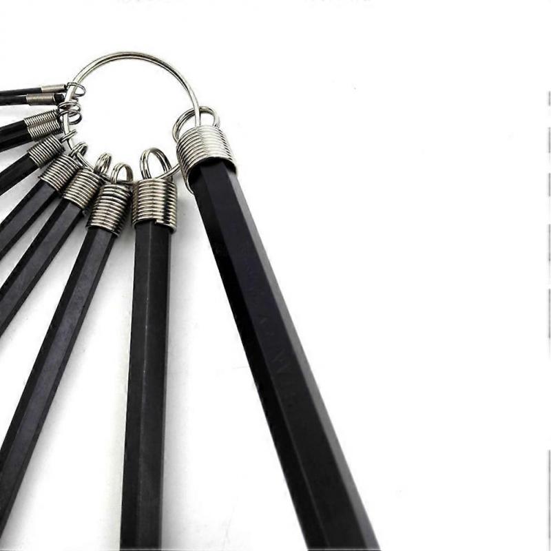 10 Pcs Allen Wrench Hex Key Tool Set Steel Construction with Black Finish