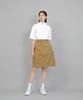 Seinteukeulu Wide Dome Half Band Midi Skirt Wdm-1305 Camel