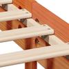 Solid Wood Bed without Mattress Wax Brown 140 x 190 cm Pine Wood