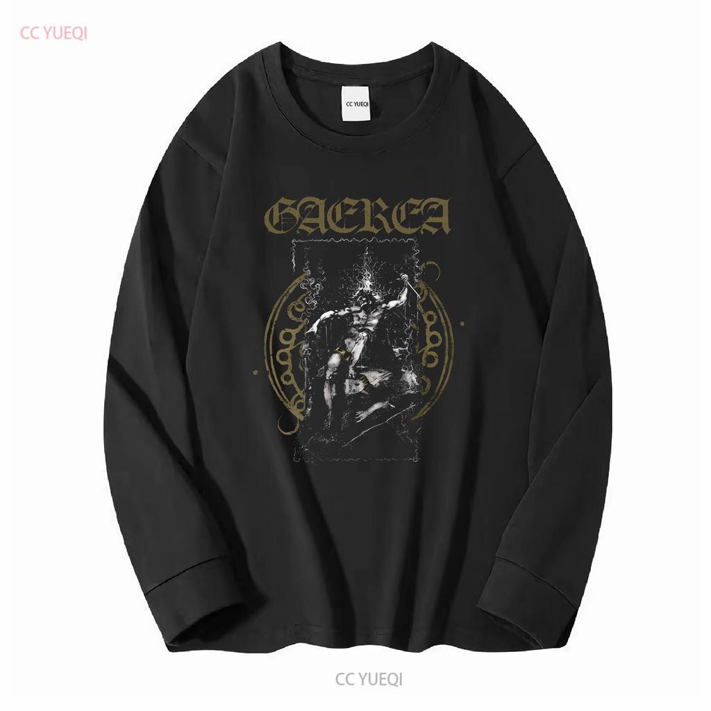 GAEREA 'Mantle' T-Shirt lang- oder kurzärmlig Vintage gewaschen Stilvolles Oberteil für den Alltag Bequem Vielseitig Grafik