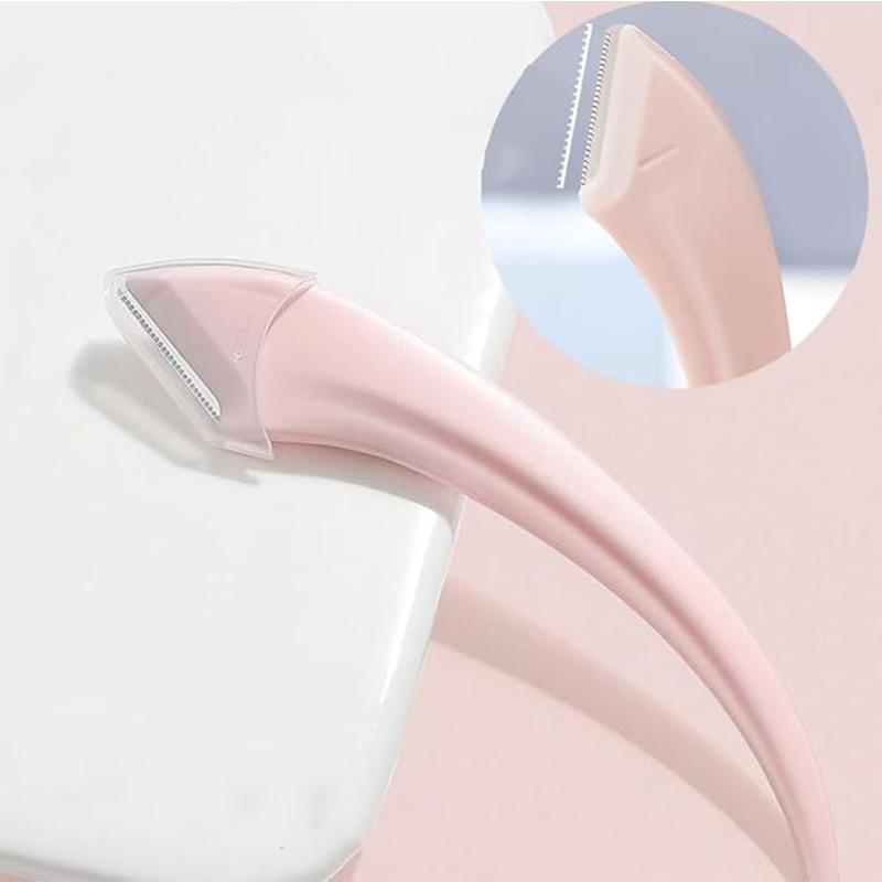 Precision Eyebrow Scissors with Comb - Safe Scratch-Free Trimming for Women Men - Pink Handle Metal Teeth Perfect Grooming Gift