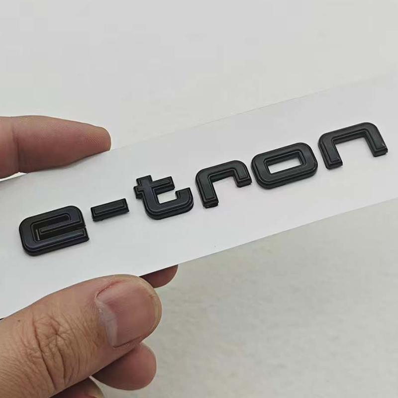 NEW 3D ABS Car Letters Logo Q4 e-tron Badge Rear Trunk Fender Side Emblem For Audi Q4 e-tron Q6 Auto Tail Marking Accessories