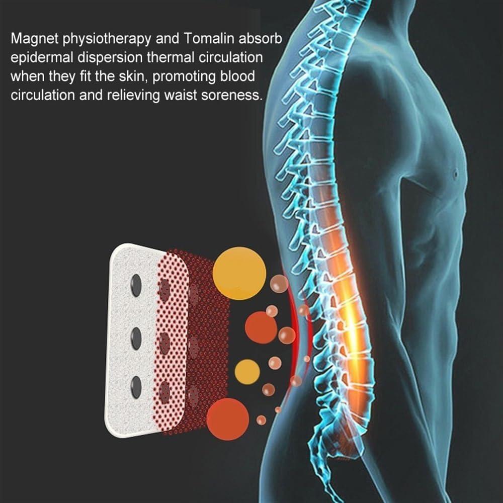 Back Lumbar Support Belt with Steel Plate Waist Protection Belt for Men and Women Spine Decompression Adjustable Back Brace for Lower Back Pain Relief