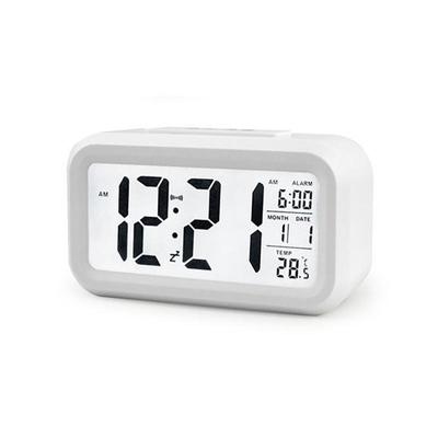 Alarm  Clock Large Lcd Display Battery Digital Kids Clock Light Sensor Nightlight Office Table Clock