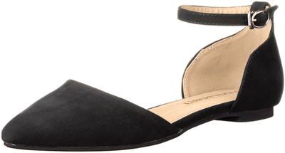 [Liberty Doll] Separate Strap Flat Pumps with a Beautiful Silhouette When Worn 5432 Black 22.5 Cm