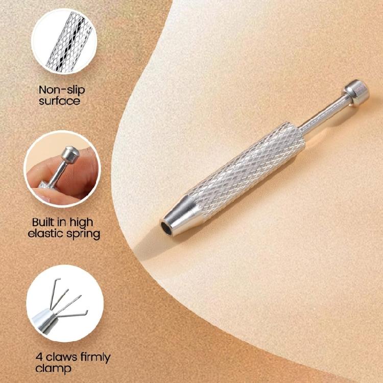 Kit Applicatori per Gioielli per il Corpo per Orecchio Naso Labbra Include Perni Filettati Senza Filettatura Accessori per Piercing in Acciaio Inossidabile