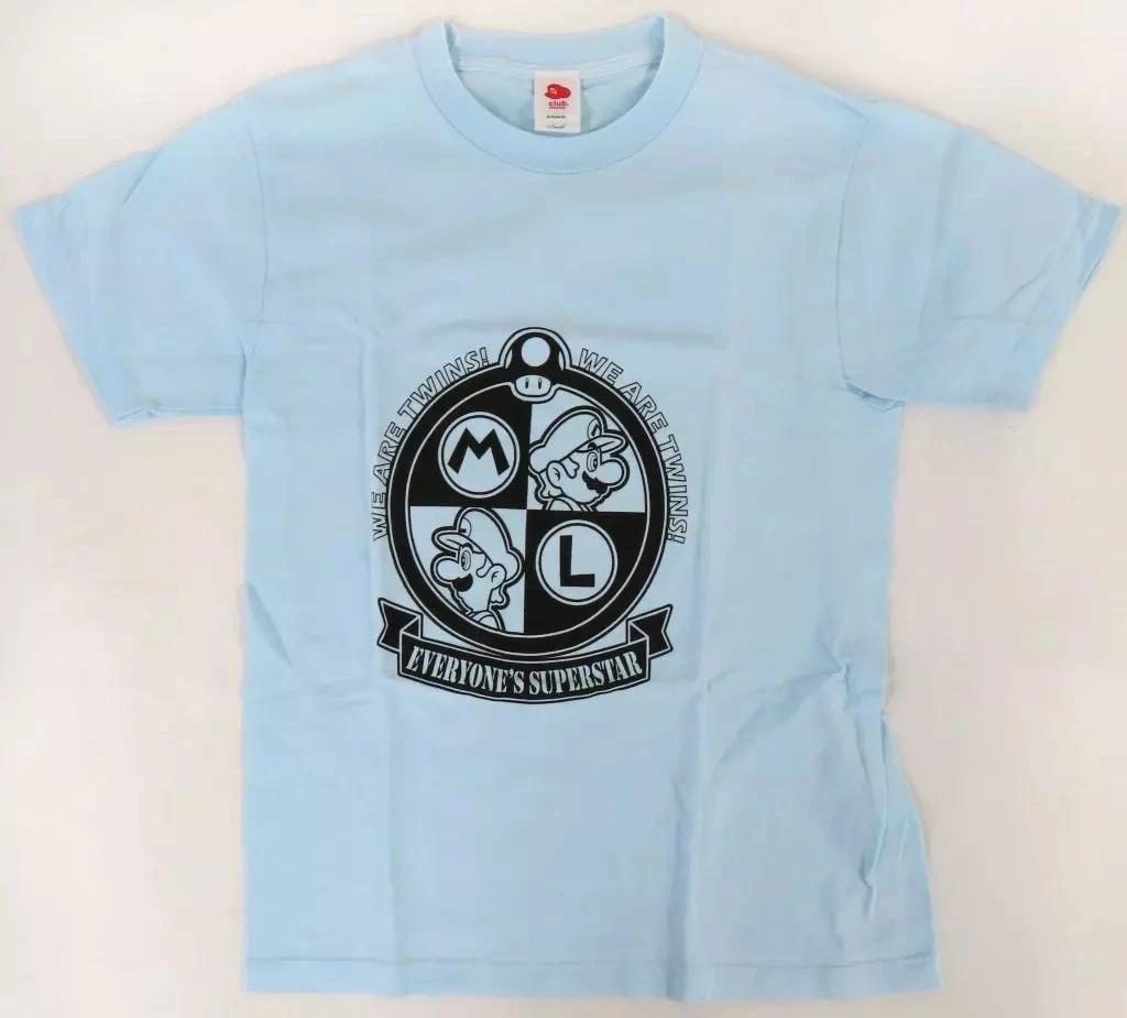 Mario & Luigi/Chain Chomp Krabby Nintendo T-shirt Blue S Super Mario Bros 2010 L
