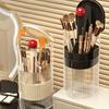 with Lid Automatic Lifting Makeup Brush Holder Transparent Makeup Brush Organizer  Bathroom