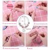 Christmas Advent Calendar With 24 Grids Blue Countdown Box Diy Bracelet Making Kit Holiday Surprise Blind Gifts For Kids Party D