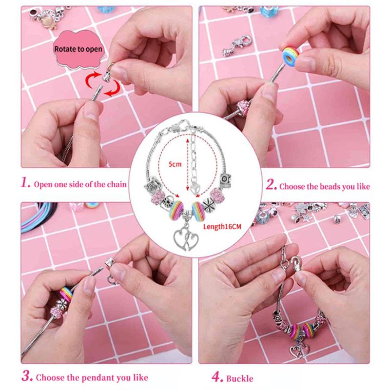 Christmas Advent Calendar With 24 Grids Blue Countdown Box Diy Bracelet Making Kit Holiday Surprise Blind Gifts For Kids Party D