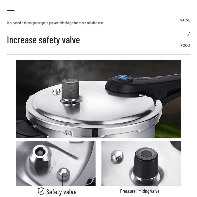 Supor YW22S1 304 Stainless Steel Pressure Cooker with Blue Eye Indicator