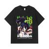 275 GSM Washed T-shirts 100% Cotton Chainsaw Man V54 Reze Print Unisex Heavy Cotton T Shirt