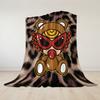 H-Hysteric-s Bear Flannel Blanket Warm Soft Halloween Christmas Couch Warm Cozy Decorative Decor Gift for All Season