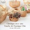 Panier de Pâques en Osier - Creative Home - 30 x 27 x 24 cm - Artisanal - Naturel - Marron