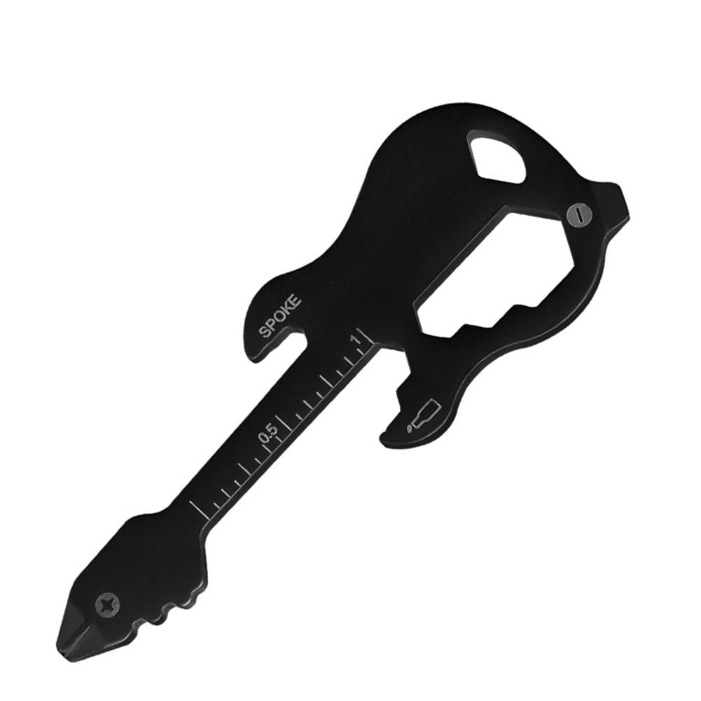 

Easy To Use Compact Tool Multifunctional Wrench Screwdriver Bottle Opener Is black