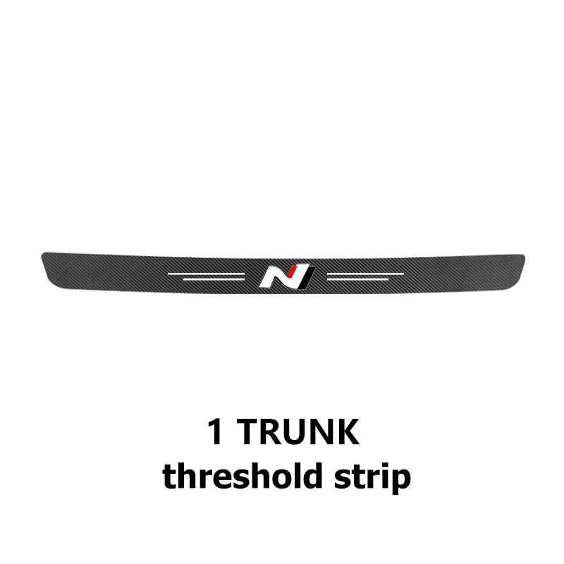 For Hyundai New Car Door Sill Plate Sticker Anti-scratch Strip Trunk Protection Decals N Line Tuscon NX4 I20 I30 I10 Sonata HH52