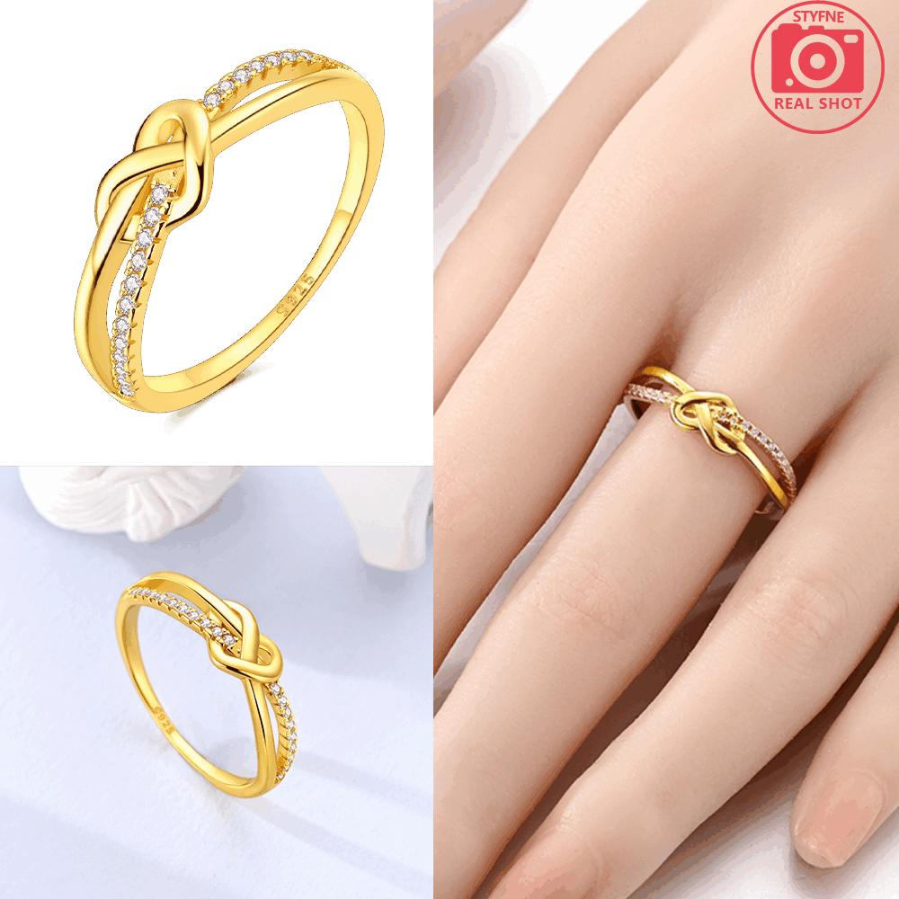 Authentic Original Copper Metal Golden Rope Love Heart Ring Geometric Lines Woman Closure Ring High Quality Fine Valentine Perfect Gift Craft Making