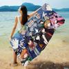 Japanese Anime Akame Ga KILL Beach Towel Colorful Bath Towels for Girl Microfiber Quick Dry Sand Free Beach Spa Gym Pool
