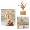 Eye-catching Artwork Figurine Individual Wooden Photo Props Handicraft Statue Home Decoration