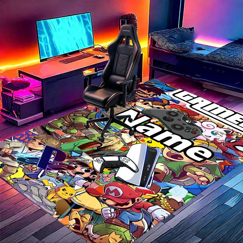 Custom Name Personalized Apex Legends Print Carpet, Versatile Home Decor Rug, for Playroom, Apartment, Balcony, Entryway, Hallway Gift