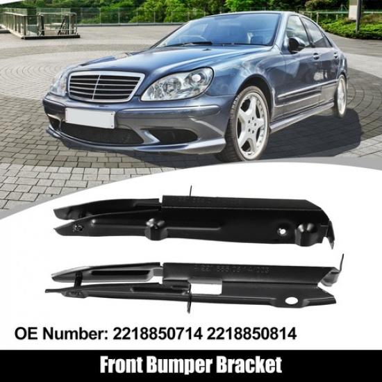 2007-2013 Mercedes-Benz S550 Front Bumper Mounting Bracket Pair 2218850814 | Durable | 3 Months Manufacturer Warranty | 0746453140336