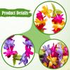 3 Pieces Hawaiian Leis Flower Necklace Beach Supplies for Men Women Lei Wreaths Birthday