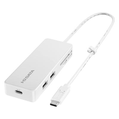 IO DATA USB-Hub mit PD 2 USB SD-Karte und MicroSD-Karte Japanischer Hersteller Typ-C Unterstützung, 2.0 Ports, Steckplatz, Steckplatz, US2C-HB2/PD