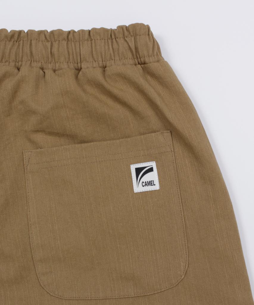 CAMEL WORK Slub Cotton Cargo Pants (Beige)