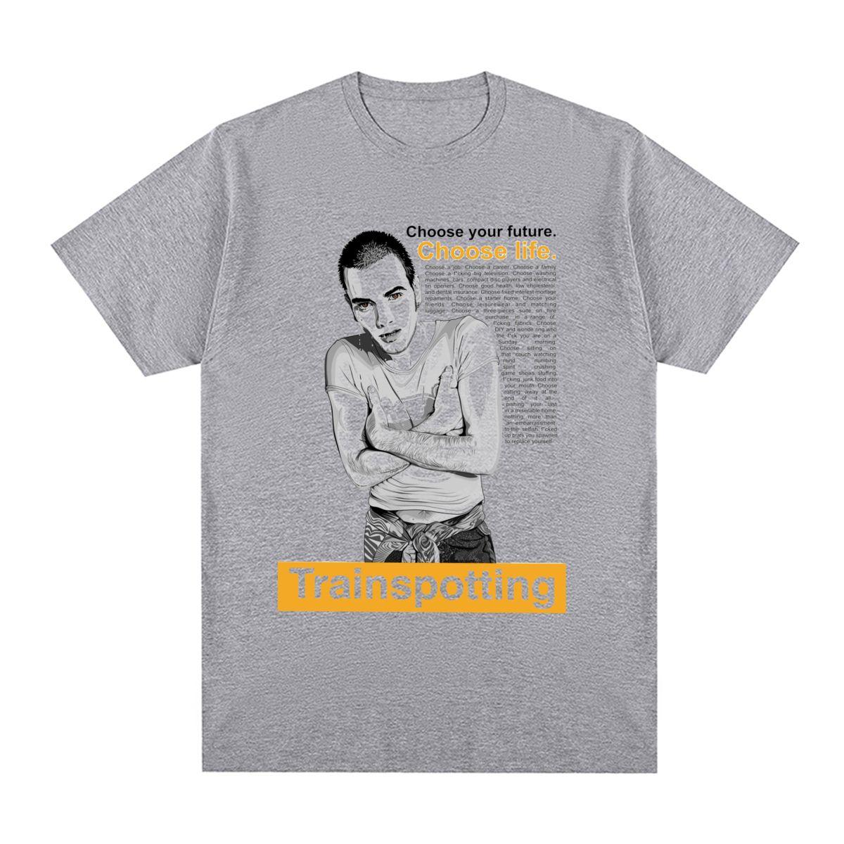 

Trainspotting Обирай Життя Дизайн Британська популярна Вінтажна Футболка Бавовняна Чоловіча Футболка Нова Футболка Жіночі Топи M