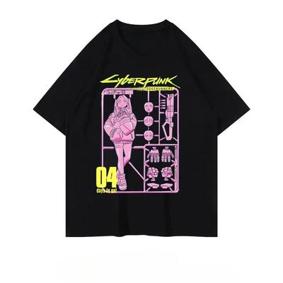 Cyberpunk: Tricou Grafic Personalizat Anime Edgerunners Tricou de Vară Casual Outdoor Street Larg Tricou Femei Personalitate