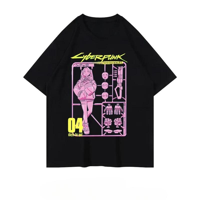 Cyberpunk: Edgerunners Anime Personalized Graphic T-Shirt Summer T-Shirt Casual Outdoor Street Loose Women's T-Shirt Personality