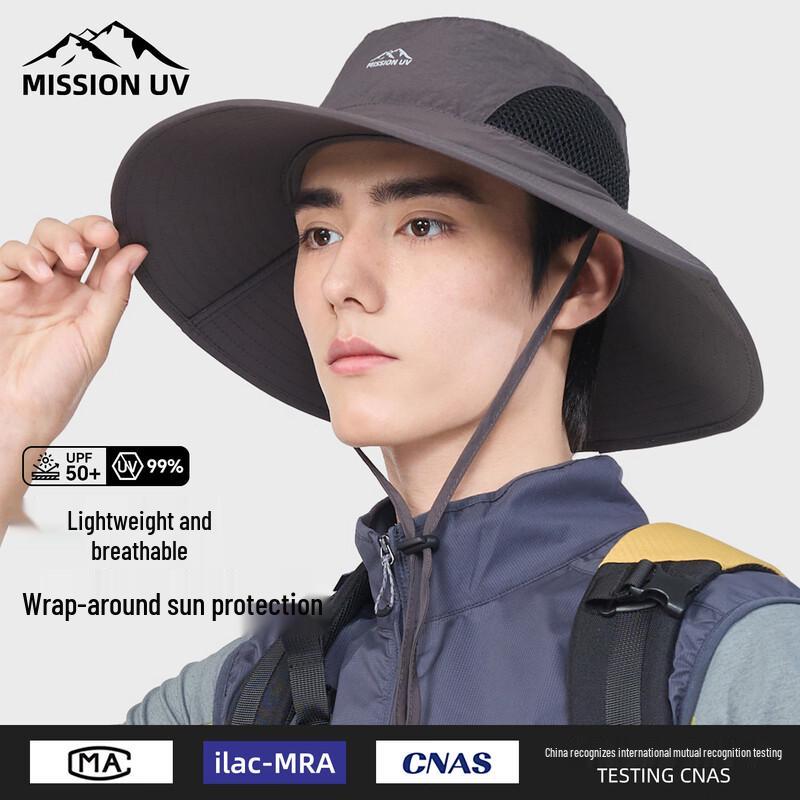 MISSION Men s UPF 300+ UV Protection Outdoor Sun Hat