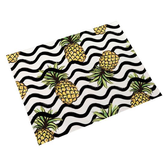 Unique Waterproof Heat Insulation Reusable Machine Washable Pineapple Table Pad for Restaurant Bowl Pad