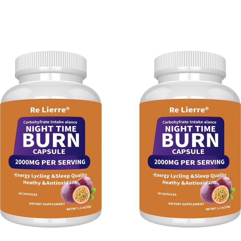 RE LIERRE Night Time Burn Capsules - 2000MG Daily Wellness Supplement