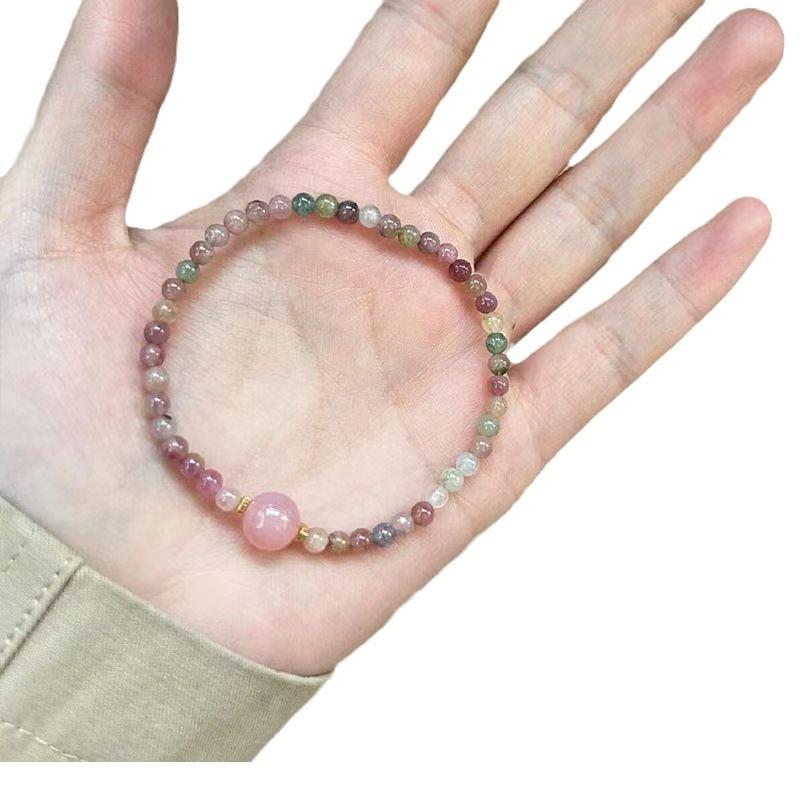 Pulsera de Verano para Mujer con Cuentas de Arcoíris: Diseño Nicho para un Estilo Versátil de Alta Gama