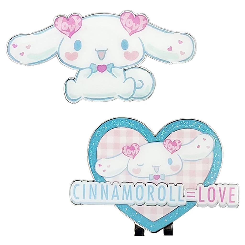Cinnamoroll X Collaboration Golf Marker Ball Marker Clip Marker =LOVE (Equal Love) SR1441WH-1
